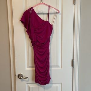 Single shoulder homecoming dress